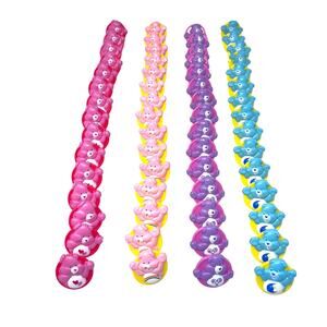 Care Bear Plastic Rings Huge Lot 60 Bakery Cake Toppers Birthday Party Toys VTG